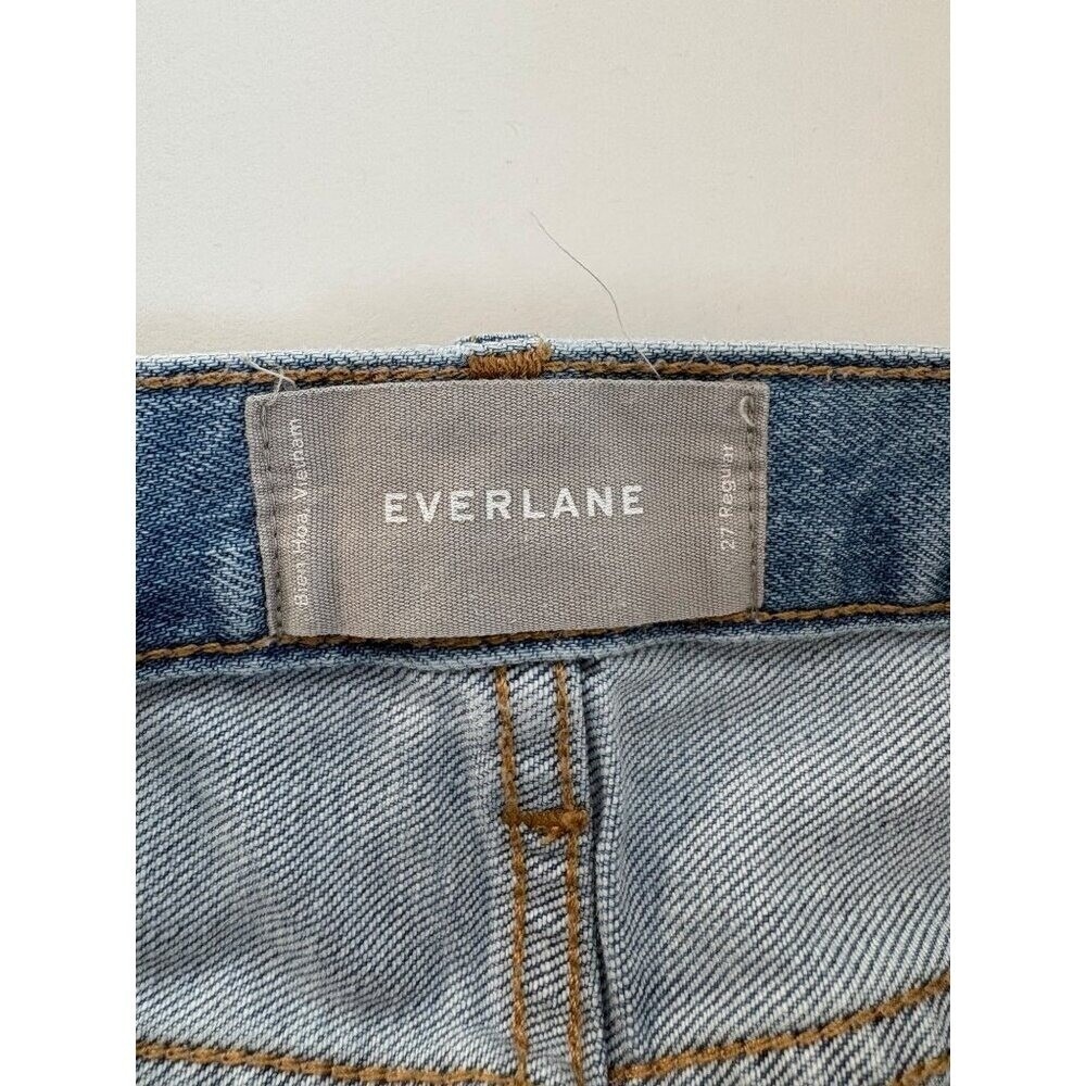 Everlane Womens Regular Fit Light Wash Jeans 27" - Picture 5 of 8